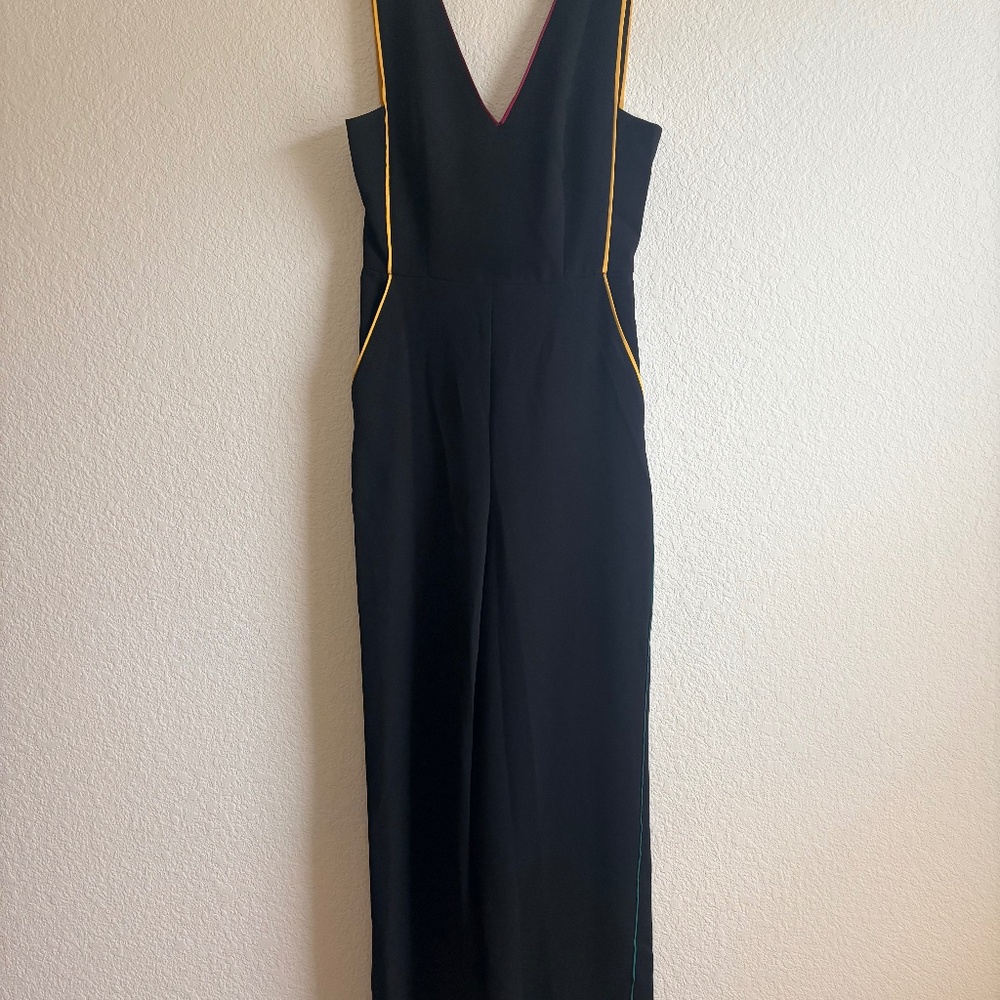 BCBG Generation Contoured Piping Jumpsuit